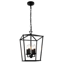 Panama Steel 4 Light Pendant